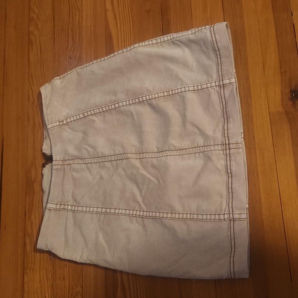 Free People Tan Mini Skirt
